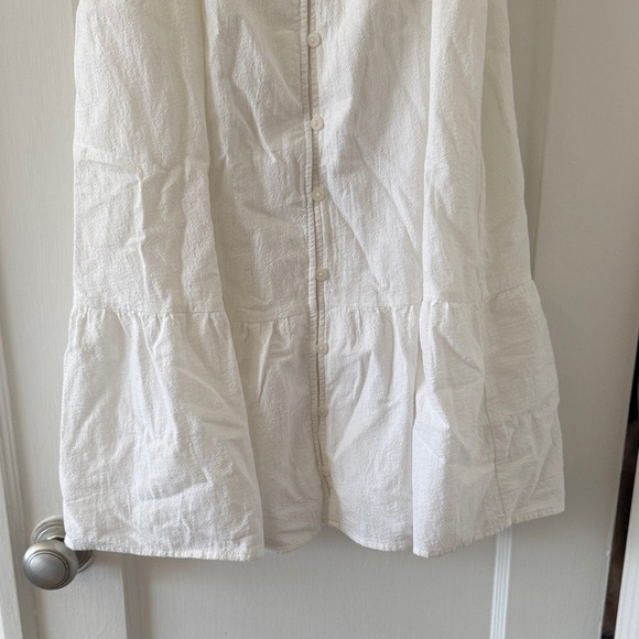 NWT Universal Thread White Ruffle Button-Front Dress - Picture 5 of 8